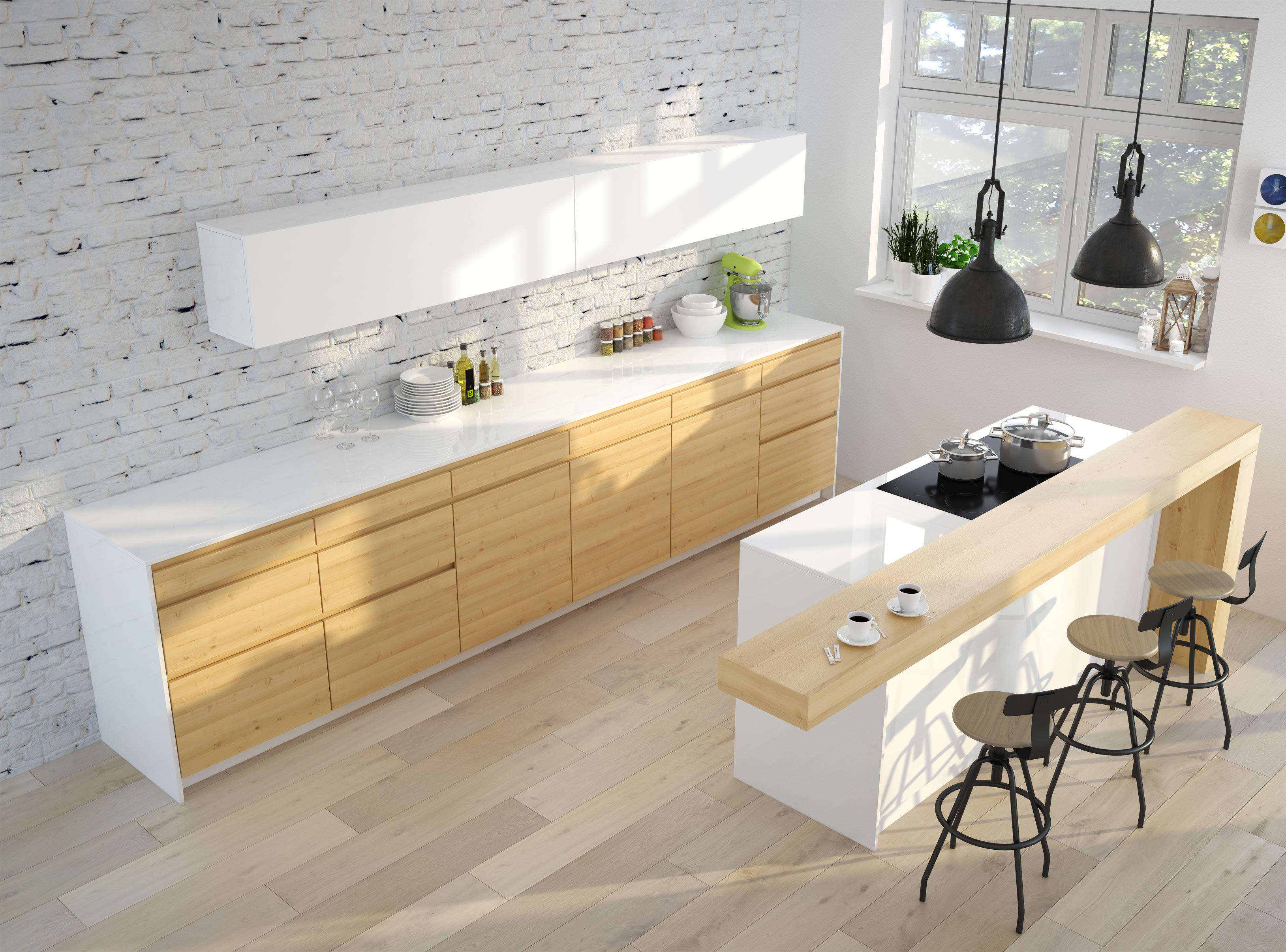 Islas de cocina, tres funciones en una