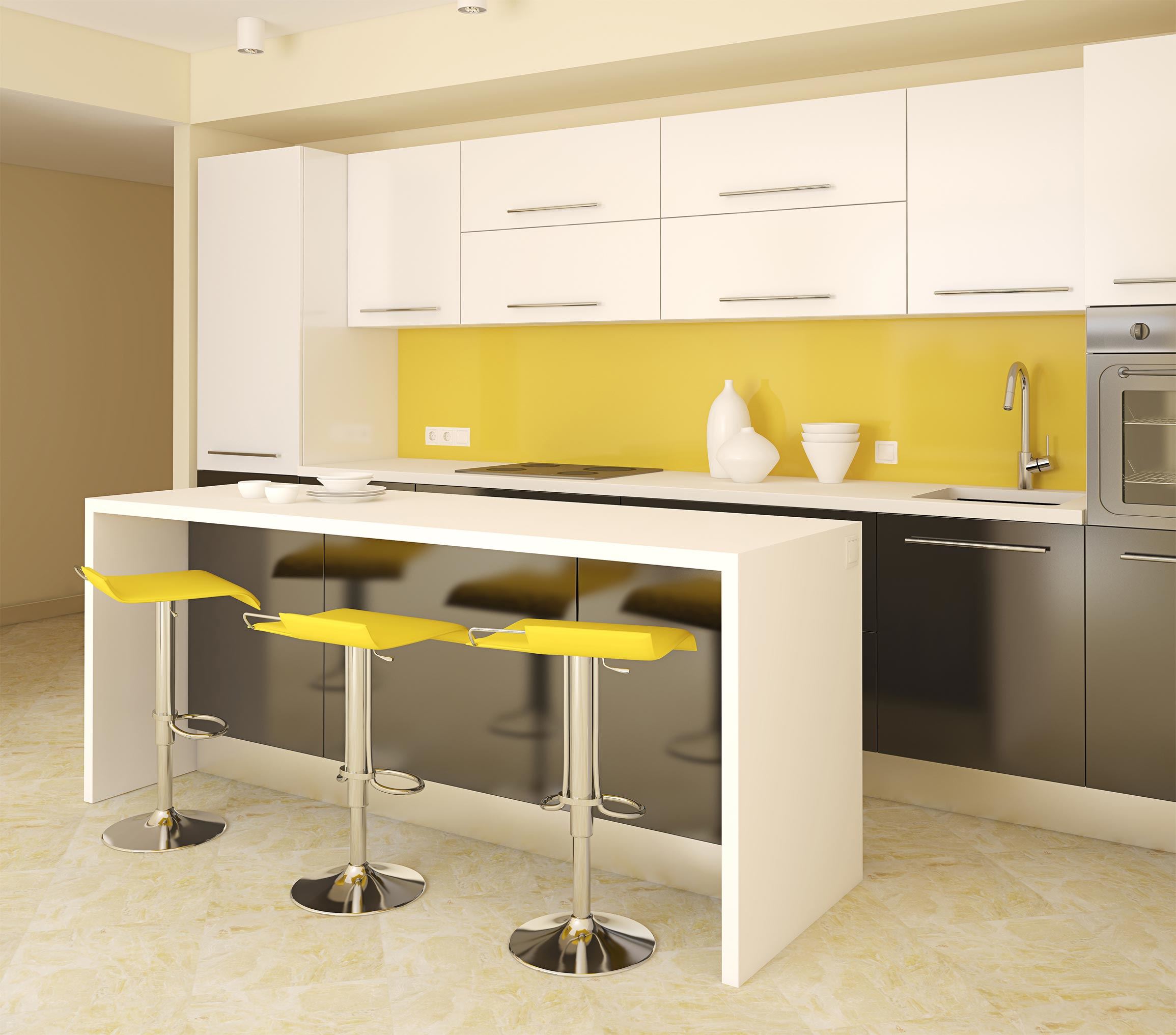 decoración amarillo negro