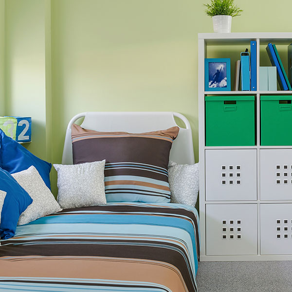 Habitación infantil verde