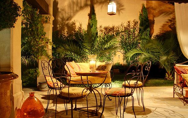 iluminación jardín